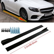 86.6" 2.2M Side Skirt Splitter Lip For Benz E220 E250 E350 E280 E300 E63 AMG UK