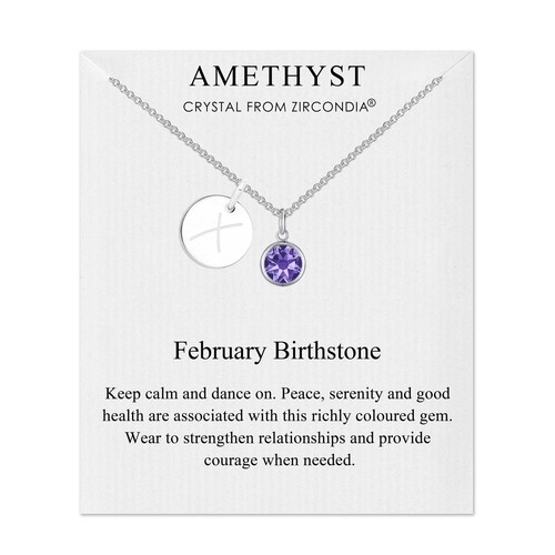 February birthstone - (amethyst),