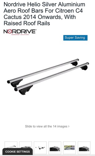Nordrive roof bars for citroen - roof,