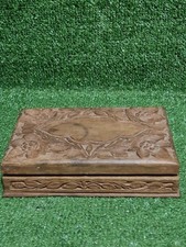 Vintage Hand Carved Hinged
