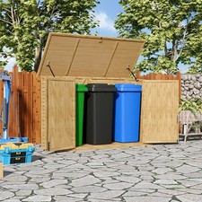 Wooden Bike Shed with Floor
