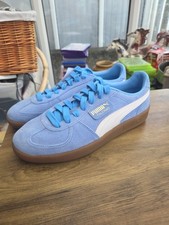Brand New Puma Palermo Ortholite Vintage Men’s Trainers UK 9 Light Blue 