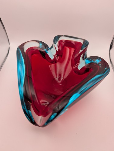 Sommerso murano glass - murano, ashtray