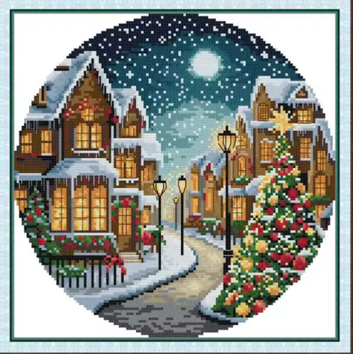 Counted cross stitch - cross, 14