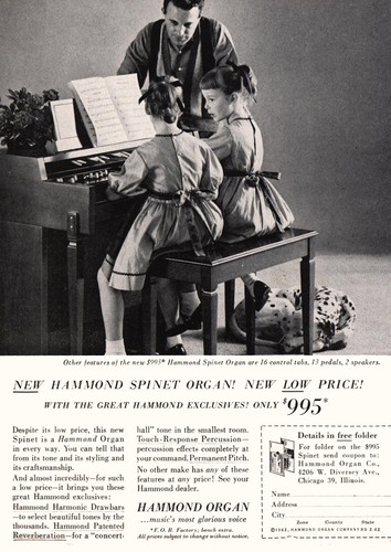 1962 hammond spinet organ - 1962,