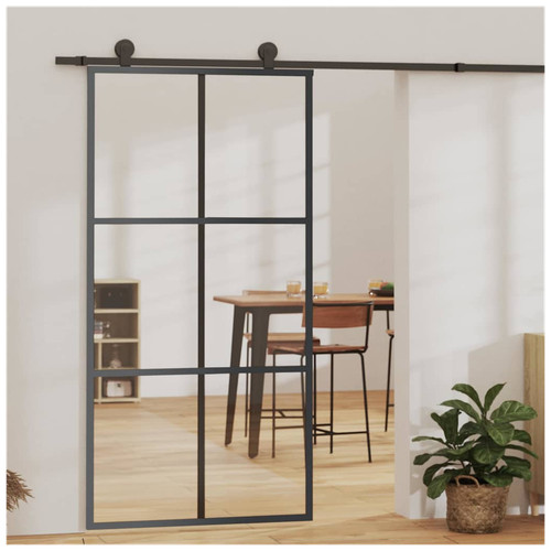 Barn glass sliding door black - barn,
