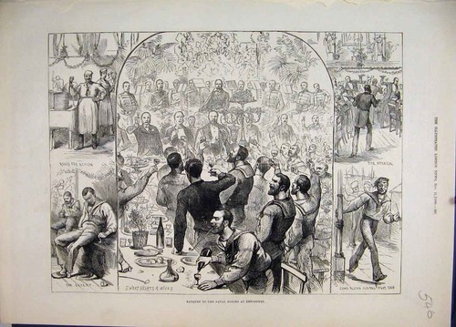 Original old antique print - original,