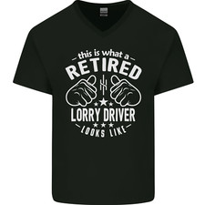 A Retired Lorry Driver Looks Like Mens V-Neck Cotton T-Shirt