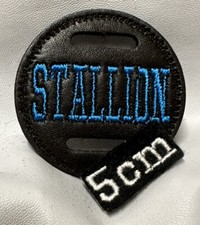 1 X 5cm BROWN LEATHER Stallion Bridle Disc Miniature Pony Shetland Falabella