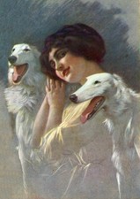 BORZOI CHARMING DOG GREETINGS