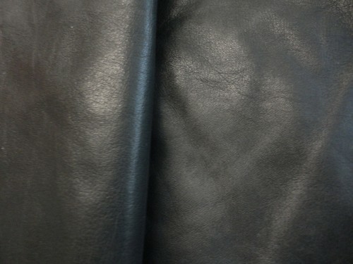 Dark steel grey smooth supple