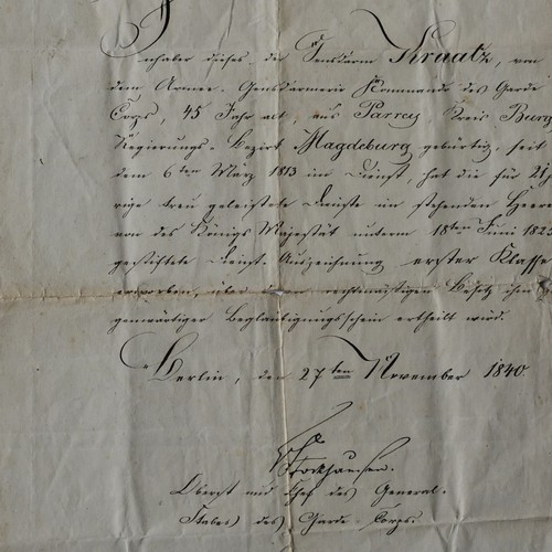 Autograph von stockhausen - von,