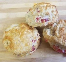 Homemade cherry scones cakes X