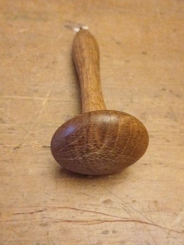 Vintage oak darning mushroom - vintage,