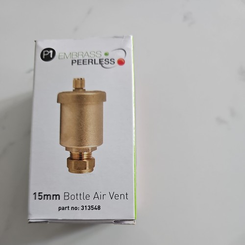 Brass bottle air vent - vent, 15mm