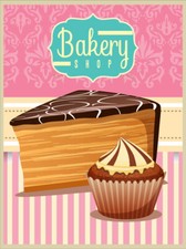 Bakery Shop Cakes Vintage