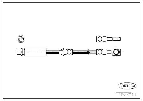 New brake hose for vauxhall - brake,