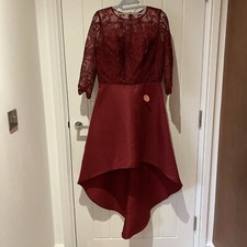 Burgundy Evening Dress Size 12