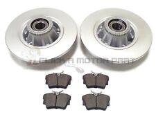 RENAULT TRAFIC 01-14 REAR BRAKE DISCS PADS + FITTED WHEEL BEARINGS & ABS RINGS