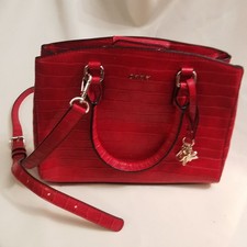 Genuine leather Red DKNY