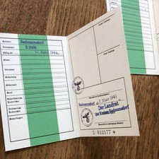 Ww2 german civilian card - german,