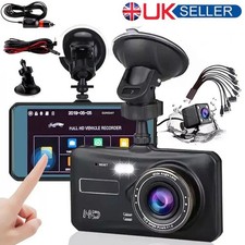4" Dash Cam Pro Car Camera Recorder Dual Front and Rear HD 1080P Night Vision UK
