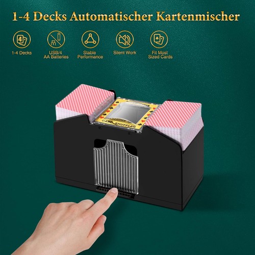 Deck automatic card shuffler - automatic,