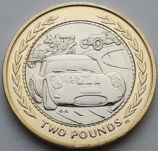 1998 Isle of Man Vintage Rally Car £2 coin - Circulated