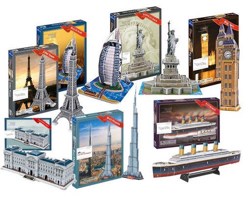 Puzzles models building - puzzles,