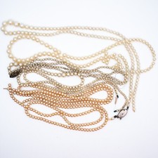 Faux Simulated Pearl Necklaces & Loose Cultured Pearls