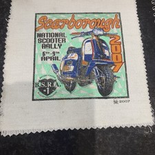 Scarborough 2007  SCOOTER RALLY PATCH / LAMBRETTA / VESPA