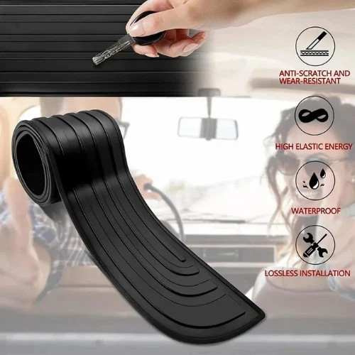 Car rear boot bumper - sill, body