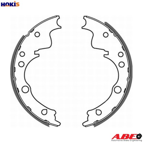 Brake shoe set - shoe, for