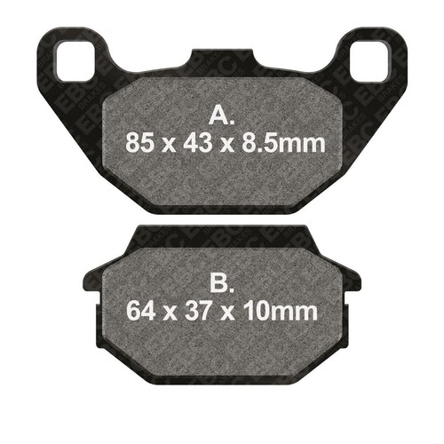 Pair ebc brake pads sp - of,