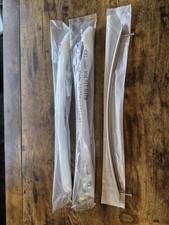 3x Curved 37cm Nickel Cabinet – Kitchen Cupboard Draw Door Handles