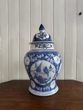 Vintage Large Blue & White