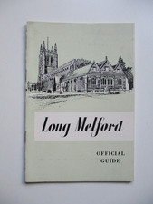 C1960's? LONG MELFORD Official Guide SUFFOLK Parish Church HISTORY Map SCARCE