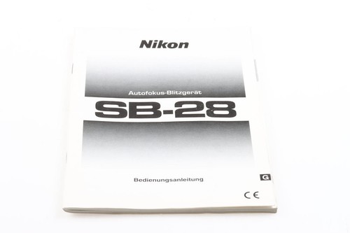Nikon speedlight manual - sb-28,