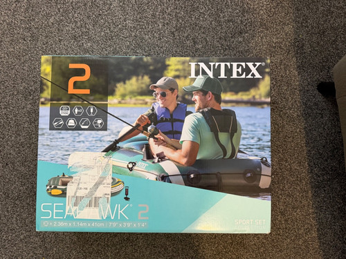 Inflatable boat intex - boat, intex,