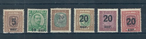 Iceland 1921 surcharged - iceland, 1921/22