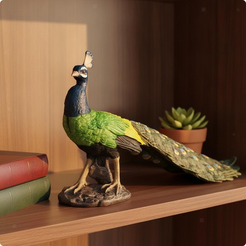 Simulated peacock bird - simulated,
