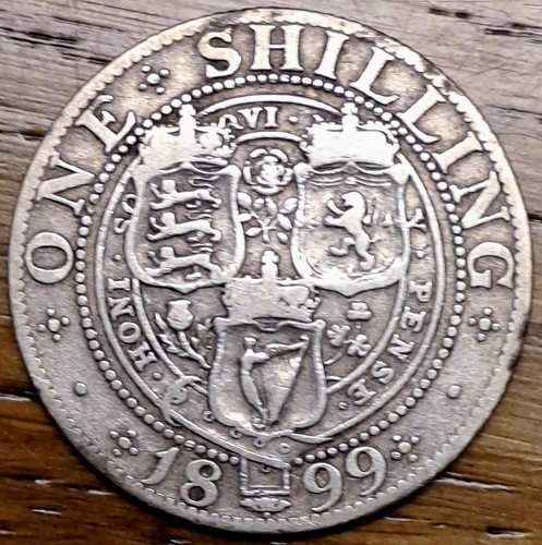 1899 queen victoria shilling - queen,