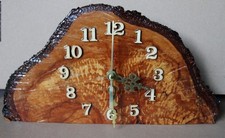 handmade oak mantel clock