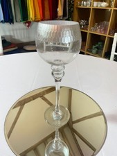 Silver hammered effect goblet stemmed candle holder