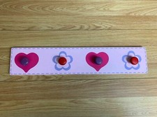 Childrens Coat Hooks Pink