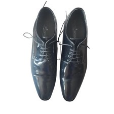 Mens Black Leather Formal