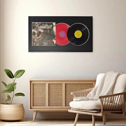 Vinyl record display frame - display,