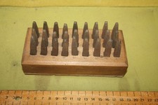 Saddlers leatherworkers Harness makers  set of Alphabet stamps