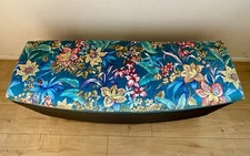 Refinished Lloyd Loom Style Storage Ottoman