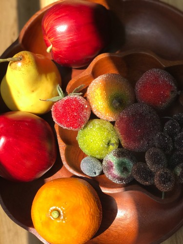 Lot mixed fruit sugared - lot,